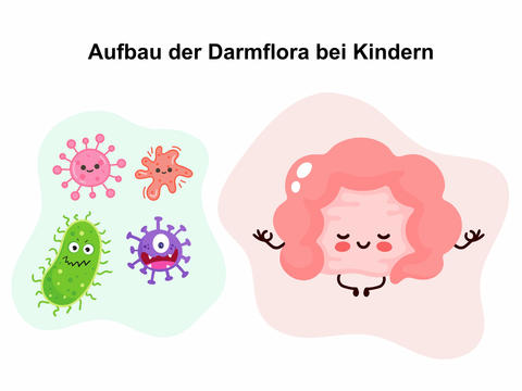 Aufbau der Darmflora bei Kindern – © Canva