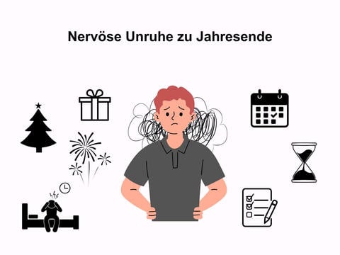 Nervöse Unruhe zu Jahresende: was dagegen hilft – © Canva