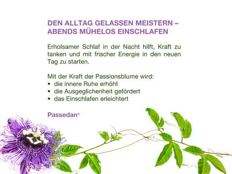 Die Wirkung von Passedan® - © Schwabe