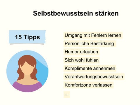15 Tipps um das Selbstbewusstsein zu stärken - © Canva