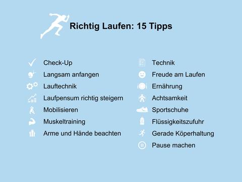 15 Tipps, um richtig zu laufen – © Canva