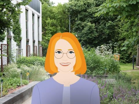 Lilly im Arzneipflanzengarten - © Schwabe Austria