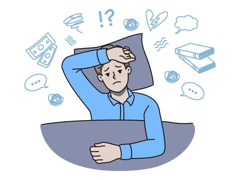 Schlaflos grübeln – © Canva