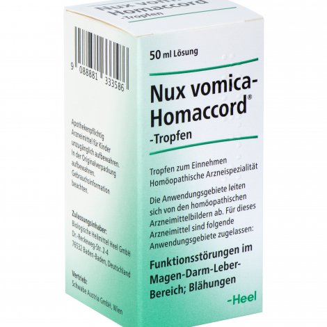 Nux vomica-Homaccord®-Tropfen - Nuxvomica-Homaccord® wirksam bei Funktionsstörungen im Magen-, Darm-, Leberbreich – © Brigitte Gradwohl