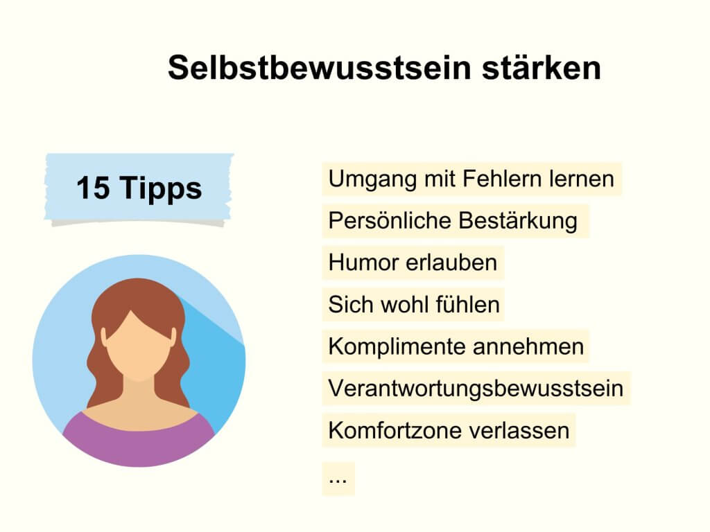 Selbstbewusstsein stärken 15 Tipps - © Canva